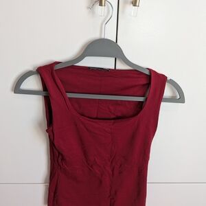 Zara Burgundy Tank Top